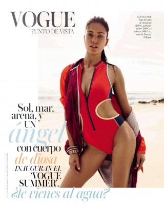 Adriana Lima Looking Very Hot In Vogue Spain Photoshoot