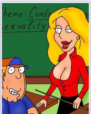 Meg griffin spreizt ihre Beine und greift sich einen Monsterschwanz
 #69561284
