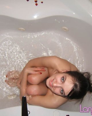 Busty brunette teen lana brooke plays in the bathtub #75034500