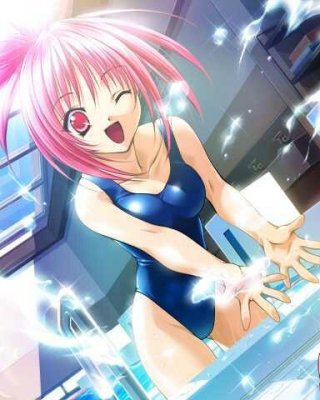 Rosa haired hot hentai minx stripping verführerisch und zeigt ihre sexy Höschen
 #69360771