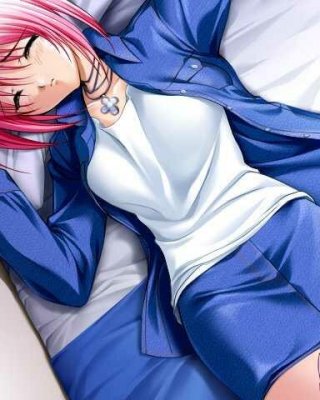 Rosa haired hot hentai minx stripping verführerisch und zeigt ihre sexy Höschen
 #69360885