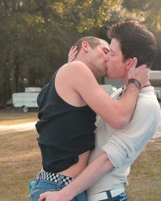 Fair And Dark Haired Twinks Enjoy Each Others Cock On A Picnic