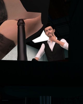 Enge Büroüberraschung für den 3d-animierten Chef
 #69353797