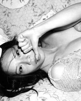 Celebrity Lucy Liu Exposed Perky Tits For Magazine