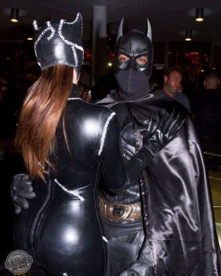 Kim Kardashian In Cat Woman Costume At Halloween