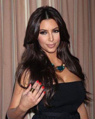 Kim Kardashian Showing Her Huge Big Breasts