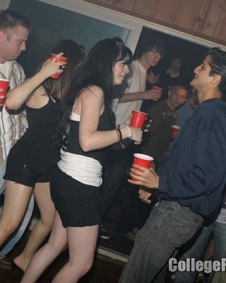 Drunk horny college teen sucks and fucks at hardcore party #78911709