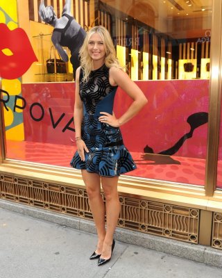 Maria Sharapova Leggy  Showing Upskirt For The Sugarpova Accessory Collection La