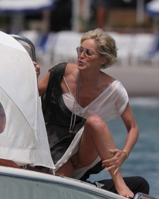 Celebrity Sharon Stone Nice Pussy Lips And Cameltoe