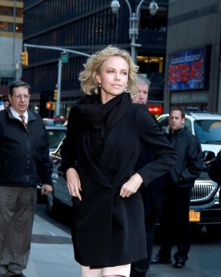 Charlize Theron Looks Very Sexy Leaving The Letterman's Show In NYC