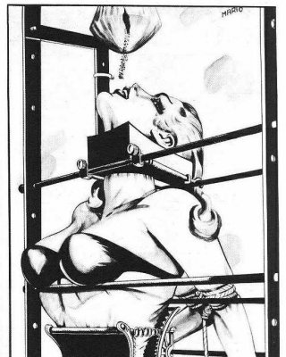 busty women in classic bondage artworks #69716258