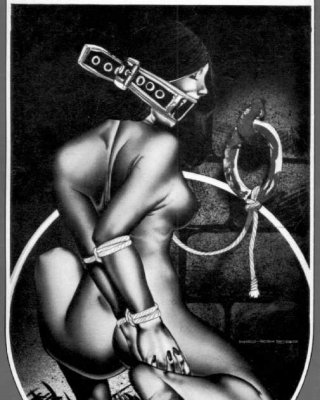 Vintage weiblichen Seil Bondage und Schmerz Kunstwerke
 #72082364