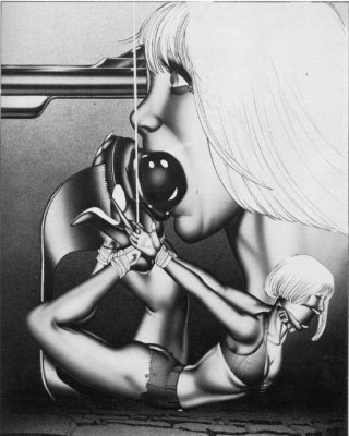 Vintage weiblichen Seil Bondage und Schmerz Kunstwerke
 #72082447