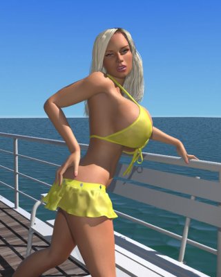 3d Blonde Babe Porn - Busty 3D blonde babe shows her huge boobs under bikini outdoors Porn  Pictures, XXX Photos, Sex Images #2678386 - PICTOA