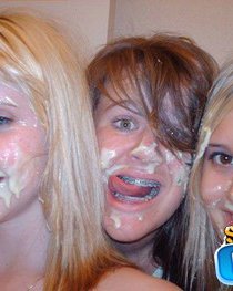 Horny Teen Gfs Get Blasted With Jizz Facials