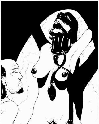 extreme and bizarre breast bondage art #69697026