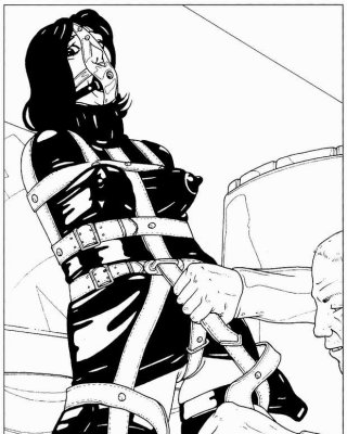 extreme and bizarre breast bondage art #69697051