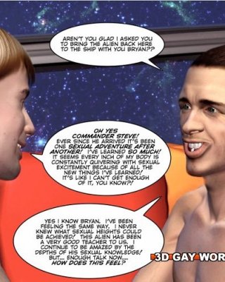 alien Cock Gay Hentai 3D Comics About Bizarre 12 Inch Cock Fuck