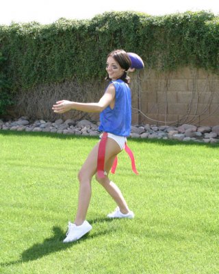 Jordan Capri And Her Girlfriends Playing Flag Football In Panties!