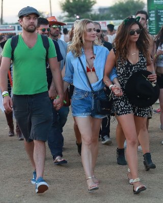 Nina Dobrev And Diane Kruger Cleavy And Leggy At Coachella Music Festival Weeken