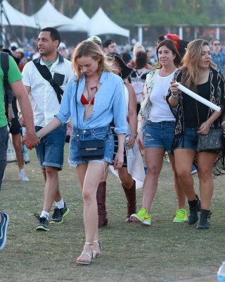 Nina Dobrev And Diane Kruger Cleavy And Leggy At Coachella Music Festival Weeken