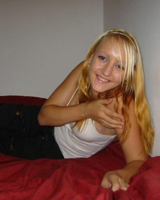 Hot blonde amateur girlfriend posing and sucking cock #73894408