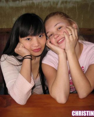 Two Amazing Young Chicks Christine Young And Yumi Lee Posing