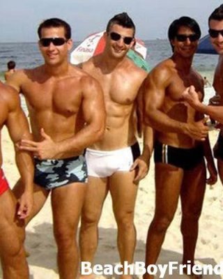 Good Looking Young Amateur Guys Posing For You On The Beach