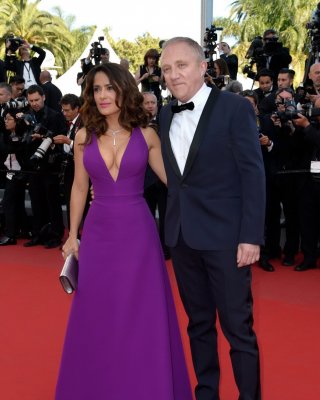 Salma Hayek Showing Huge Cleavage At The Carol Screening In Cannes