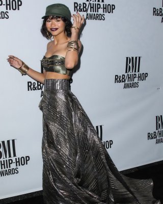 Zendaya Coleman Shows Off Her Boobs In A Tiny Belly Top At BMI RB Hip Hop Awards