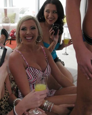 Cockhungry milfs fooling around with a hot young stripper
 #78464485