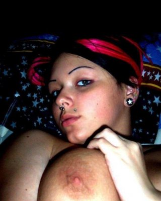 Sizzling hot naughty heavy-chested punk babe selfshooting
 #68240775