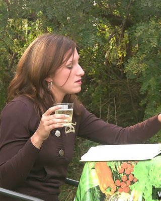Drunk teen brunette doing outdoor blowjob to boyfriend #67106332