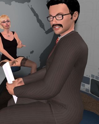 3d Animated Sex Behind The Scenes In A Newsroom