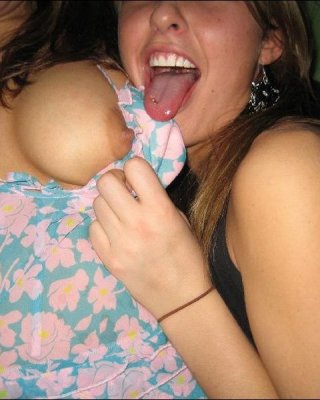 Hot College Girls Drunk And Flashing Perky Teen Tits #71615823