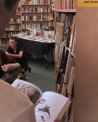 Babe gets tied up and fucked in real public bookstore #71969295