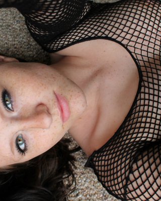 Hot And Sexy Teenager Freckles 18 In Sexy Seethrough Black Mesh