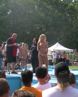 Drunken chicks flashing at public event #78914936
