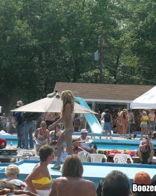 Drunken chicks flashing at public event #78915033