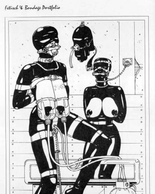 Nippel und Brust Bondage Kunst
 #72231722