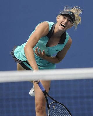 Maria Sharapova Flashing Her Panties At The US Open At Flushing Meadows In NYC