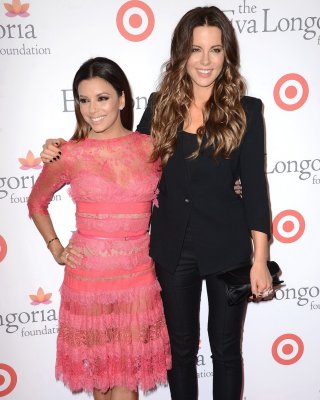 Eva Longoria See-through To Panties With Kate Beckinsale At Her Foundation Dinne