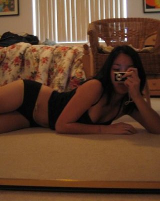 Girl plays with camera in her room for some selfpics #68465595