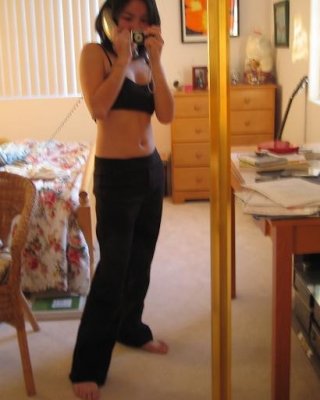 Girl plays with camera in her room for some selfpics #68465627