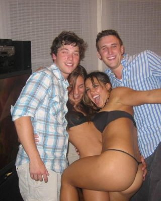 Random pics of college hotties wasted and flashing their underwear