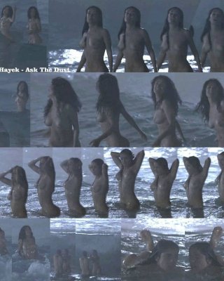 beautiful Latin Actress Salma Hayek Skinny Dipping At Night