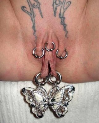 extremely Pierced And Bondaged Pussies