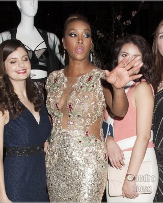 Vivica A Fox shows off her big boobs in see through dress hosting the Femmy Gala #75173359