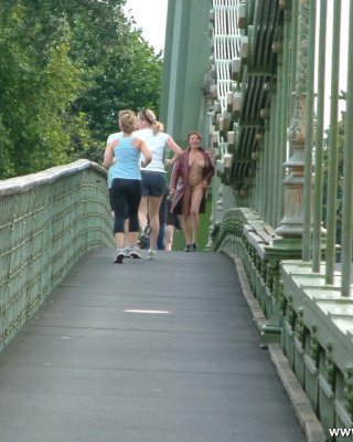 Public Exhibitionist Flashing And Matures Outdoor Nudity By The Thames