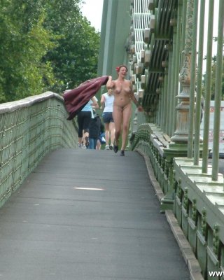 Public Exhibitionist Flashing And Matures Outdoor Nudity By The Thames